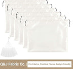 Q&J Fabric Co. 6 Pack Satin Dust Bag 19.7x23.6 inch Beige 100% Polyester Silk Bag Purse Dust Bag Shoe Bags for Closet Purse Protector Bag Dust Covers for Purses