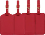 Luggage Tags,Personalized Business Card Holder Travel ID Sets with Privacy Cover for Travel Bag Tags- 4 Pack