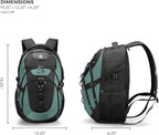 Swissdigital Design Laptop Backpack with USB Charging Port, Travel Backpack Fits 15.6 inches Computer, 31L College School Backpack for Men, Lake Green/Black | SD803-27