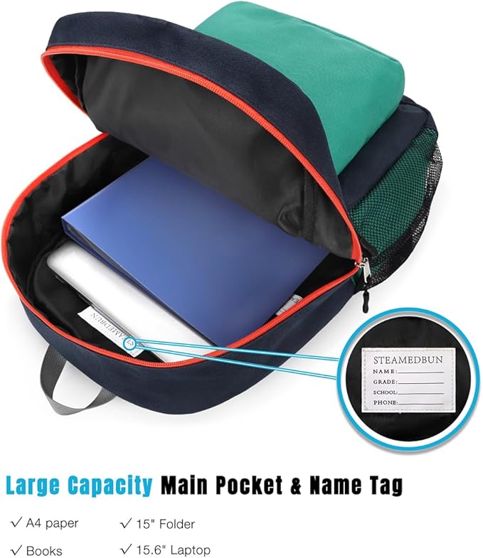 STEAMEDBUN Kids Backpack for Boys 5-9,Boys Backpack for Elementary School Bag