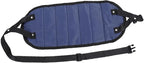 CHICIRIS Foot Hammock for Airplane Travel, Portable Breathable Mesh Footrest with AntiTip Design, 19.69-43.31in Adjustable Length for Office Home and Plane Comfort (Navy Blue)