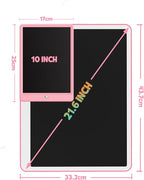 TEKFUN 20inch LCD Writing Tablet with Stylus, Erasable Doodle Board Mess Free Drawing Pad for Kids, Car Trip Educational Toys Birthday Christmas Gift for 3 4 5 6 7 Girls Boy(Pink)