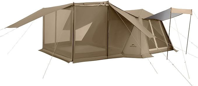 Naturehike Village Instant Tent, Camping Tent with Full Rainfly, Waterproof Large Cabin Tents for Car Camping