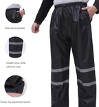 Rain Suit, High Visibility Reflective Safety Jacket, Lightweight Rain Gear, Waterproof Rain Jacket with Pants