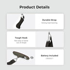 pack all 110 Lbs Luggage Scale, Digital Handheld Luggage Scale, Baggage Scale, Travel Weight Scale for Luggage with Backlit LCD Display, Battery Included, Red