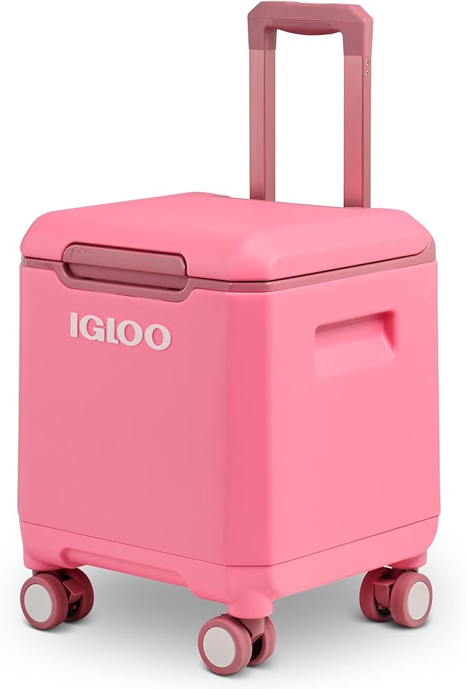 Igloo Tag Along Too Coolers | Insulated Hard Shell Picnic Style Cooler | Rolling Ice Chest