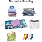 Travel Shoe Bags Waterproof Portable Shoe Storage Pouch with Handle for Men & Women