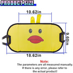Cute Car Foot Hammock, Adjustable Height Automotive Seat Footrest, Vehicle Seat Extender Leg Support & Relax Accessories, Portable Long Travel Essentials for RV, SUV, Truck(Duck)