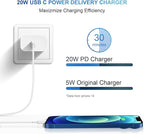 10FT iPhone 14 13 12 Charger Fast Charging 20W PD USB C Wall Charger with 10FT Fast Charging Cable Compatible iPhone 14/13/12/11/Pro/Pro Max/Mini/Xs Max/XR/X, iPad