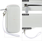 Case for Anker Magnetic Battery 10,000mAh Foldable Wireless Portable Charger, 633/622/621/321 5,000mAh Power Bank (MagGo) Holder, Storage for Baseus Power Delivery -Case Only (White, Medium)