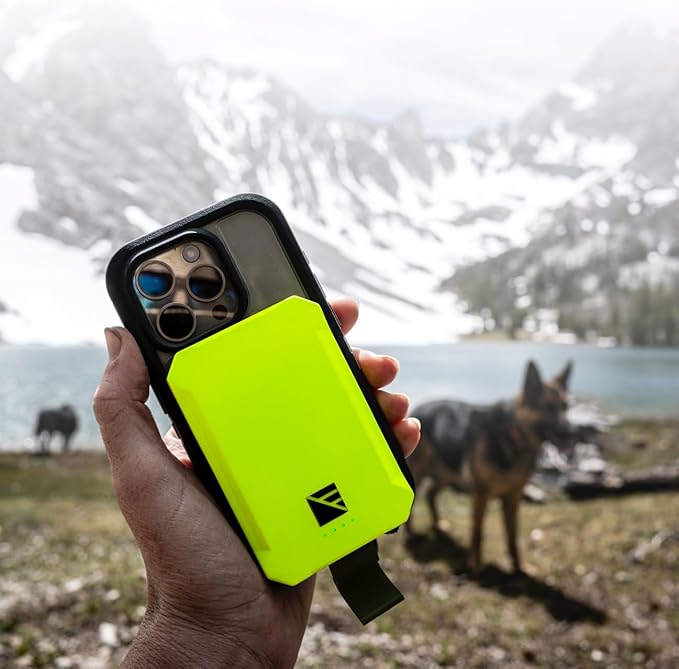 Dark Energy Poseidon Nano Portable Charger | 3,000mAh | Wireless, Pocket-Sized, Rugged Power Bank Compatible with MagSafe with Additional Fast Charging 12W USB-C Output