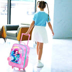 WZLVO Kids Luggage for Boys and Girls, Cute Dinosaur Unicorn Rolling Wheels Suitcase for Toddler Children