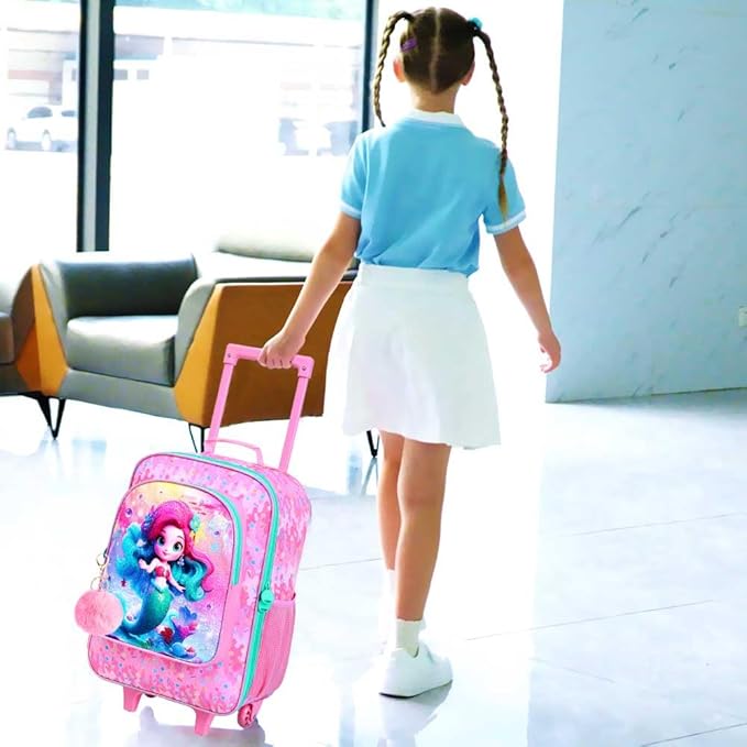 WZLVO Kids Luggage for Boys and Girls, Cute Dinosaur Unicorn Rolling Wheels Suitcase for Toddler Children