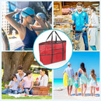 SRISE Mesh Beach Bag - Large Beach Tote Bag for Family Beach Bag for Toys & Vacation Essentials