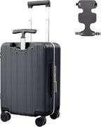 20" Ride-On Luggage with Child Seat, Hardside Carry-On Suitcase with 360° Silent Spinner Wheels, TSA Lock, & Dual Telescoping Handles for Kids & Adults & Busy Moms