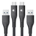 CONMDEX Long USB C Cable [10ft, 2-Pack] 10Gbps USB A to USB C Cable Data Transfer Cord, Type C Charging Cable for Android Auto CarPlay Compatible with iPhone 17 16 Pro Max Samsung Galaxy S25, Black