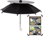 Topyond Phone Umbrella, 10W Solar Charger Sun Shade for Cell Phones, Suction Cup Stand, Outdoor Anti-Glare Protection, for Beach Travel and Outdoor Enthusiasts