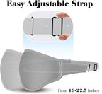 Fygrip 3D Eye Mask Sleep Mask for Men & Women, 100% Pressure-Free & Light Block-Out Eye Mask for Sleep with Easy Adjustable Strap, Night Eye Cover for Travel, Grey