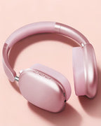 Wentronic Y01 Wireless Noise Canceling Headphones Bluetooth 5.3 Over Ear Headphones with Microphone, Hi-Res Audio, 48H Playtime, Foldable Comfortable Earpads,Compatible with iOS,Android,PC, Pink
