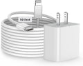 iPhone Fast Charger, [MFi Certified] 20W USB C Fast Charger Block with 10FT Type-C to Lightning Cable, Super Fast Charging Compatible with iPhone 14/13/13 Pro/12/12 Pro/12 Pro Max/11/Xs Max/XR/X