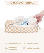 Narwey 6 Set/5 Set Compression Packing Cubes for Travel Kids Women Carry on, Packing Organizers Bag for Backpack Luggage Suitcase Duffle Bags