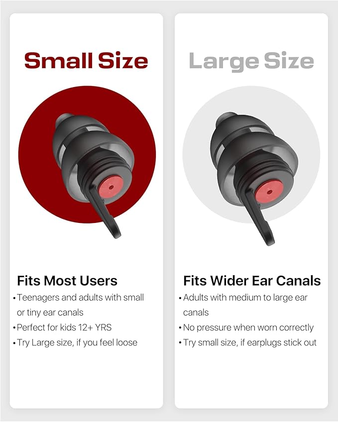 Motorcycle Ear Plugs for Wind Noise Reduction, 2 Pairs Reusable Motorcycle Accessories - Moto Earplugs, Soft Comfortable Hearing Protection for Motorbike, Touring, Racing, Riding - 25dB, Biker Gifts
