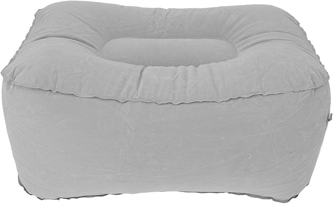 Inflatable Foot Rest Pillow, Portable Travel Leg Support Pillow, Lightweight Airplane Foot Rest for Car Office Home, Anti Fatigue Compact Foot Stool for Long Trips.