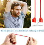 Magnetic Anti-Lost Straps for AirPods,4 Pack Ultra Strong Magnetic AirPods Strap Anti-Lost Neck Rope Cord,Soft Silicone Sports Lanyard Compatible with AirPods 1&2/ Pro /2nd/3rd (White+Red+Green+Pink)