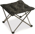 Guide Gear Camping Chair Foot Stool, Folding, Collapsible, Portable Footrest Black