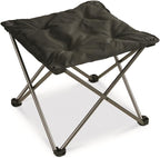 Guide Gear Camping Chair Foot Stool, Folding, Collapsible, Portable Footrest Black