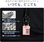 SURE LOCK TSA Approved Combination Luggage Locks with Open Alert Indicator – Durable Zinc Alloy Cable Travel Locks with Large Easy-Read Dials for Suitcases, Backpacks & Gym Bags(2, Pink 2 Pack)