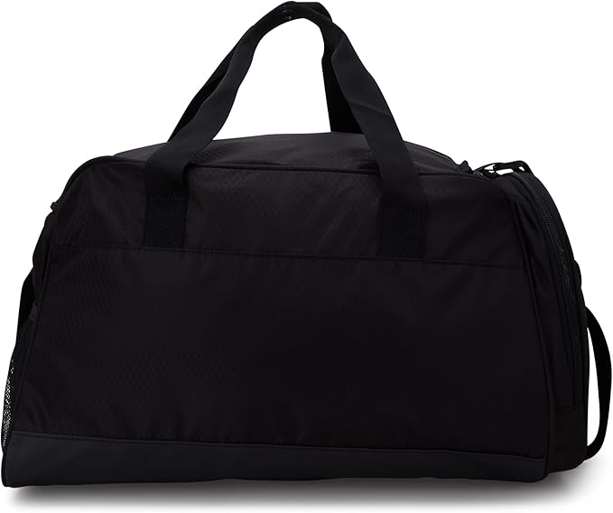 Reebok Duffle Bag - Lightweight Unisex Carry On Gym Bag - Travel and Sports Duffel Bags for Men and Women, Hamilton Black/Silver