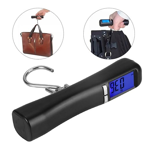 Weight ScaleHanging Scale-40Kg/10g Electronic Hanging Balance Hook Fishing Scale LCD Digital Weighing for Travel Luggage Baggage Suitcase Bag Weight Scale