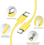 iPhone 17 16 15 Charger Fast Charging 3+3Pack 20W USB C Wall Charger with 10FT Fast Charging Cable Compatible with iPhone 17/17 Air/17 Pro/17 Pro Max/iPhone 16/15 Series, iPad Pro/AirPods -Yellow