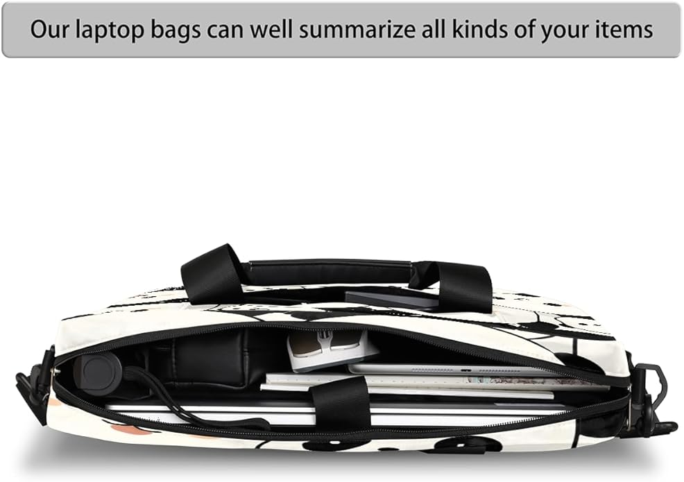 Cute Laptop Shoulder Bag for Women Men, Computer Laptop Bag Laptop Sleeve Case Laptop Satchel Briefcase Carrying Bag QA-1