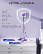 iPhone 14 Charger Fast Charging, 2Pack Dual Port iPhone Charger USB Wall Chargers Plug Adapter with10feet Long USB A to Lightning Charging Cable for iPhone 14/13/12/11/Pro Max/Pro/Plus/XS/XR/X/SE,iPad