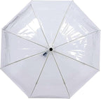 Capelli New York Adult Umbrella, Clear Umbrella for Rainy Days, Travel Essentials, Must-Have College Dorm Essentials