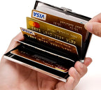 EASTNIGHTS RFID Credit Card Holder Stainless Steel Credit Card Protector Business Card Holder for Women Men
