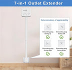 Electrical Outlet Extender Features USB-A,USB-C,2 AC Outlets,Wall Power Socket Expander Stick,Extendable Rotating Electric Outlet Plug Adapter Nightstands,Sofa,Desks and More Hard to Reach Space (A01)