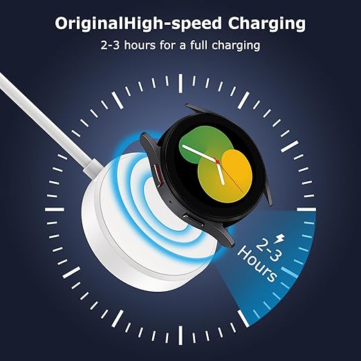 Fast Charger for Samsung Watch Charger, Magnetic Wireless USB C Galaxy Charging Pad with 3FT Type C Cable Cord for Samsung Galaxy Watch 8 Classic/8/7/6 Classic/6/5 Pro/5/4/4 Classic/3/Active 2 1