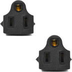 Ceptics Schuko Germany, France CEE7/7 Travel Power Plug Adapter Accepts NEMA 5-15R - ETL Certified - Industrial Grade (IG-9-2PK)