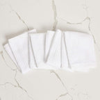 CASA COPENHAGEN Ribbed Bar Mop Towels - Pack of 12, 10"x10" 100% Cotton, Highly Absorbent & Durable Towels, Multipurpose Kitchen Towels for Home, Bar, Restaurant, Cleaning & More