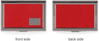 EASTNIGHTS RFID Credit Card Holder Metal Wallet Stainless Steel and Pu Leather Credit Card Protector Case (red)