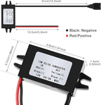 Weewooday 1 Piece 12v to 5v Dc Converter Buck Module USB Output Power Adapter Dc Car Power Converter Regulator