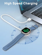 2Pack Short for Apple Watch Charger USB Magnetic Wireless Fast iWatch Charger Portable for Car Compatible with iWatch Ultra/Series 11/10/9/8/7/6/SE/SE2/5/4/3/2/1-[0.3m/1ft]