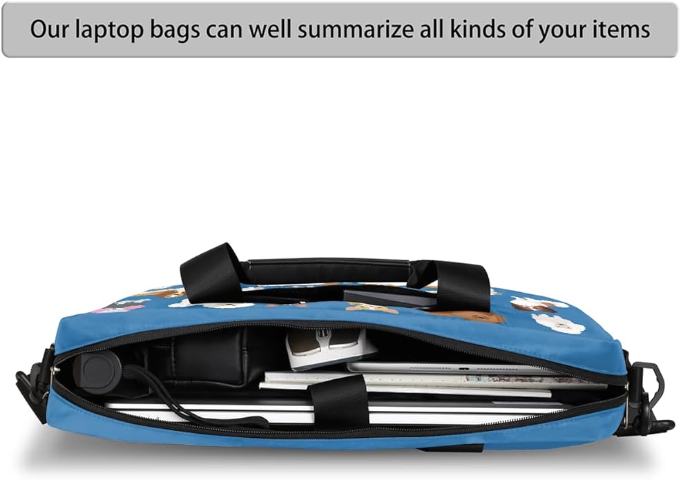 Cute Laptop Shoulder Bag for Women Men, Computer Laptop Bag Laptop Sleeve Case Laptop Satchel Briefcase Carrying Bag QA-1