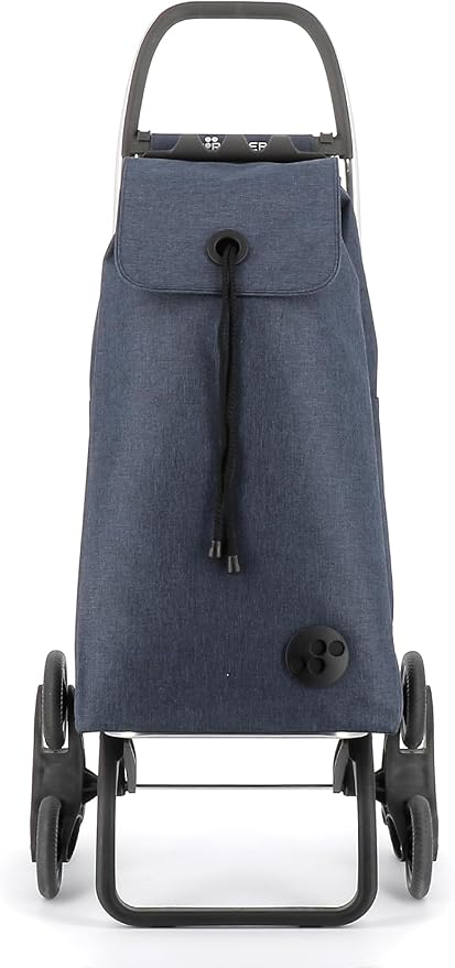 ROLSER I-Max Tweed 6 Wheel Stair Climber Foldable Shopping Trolley - Marine