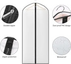 Zilink 54" Coat Bags for Storage Dust Proof Hanging Garment Bag for Closet Dress Cover for Closet Storage with Full Zipper for Fur Coat Leather Jacket Dress Closet Storage, Set of 10