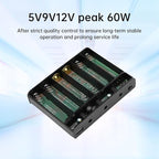 diymore 18650 Battery Holder with Wire 18650 Battery Holder Case 5V/9V/12V Series DIY Battery Storage Box, Black Plastic Batteries Case for 18650 Battery