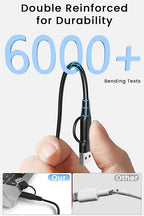 2 in 1 USB C/A Charger Compatible with Samsung Galaxy Watch 8/8 Classic /7/6/6 Classic/5 Pro/5/4/3/FE/Ultra 2025/2024/Active 1/2 Smartwatch 2 Pack Magnetic Fast Charging Cable-100cm
